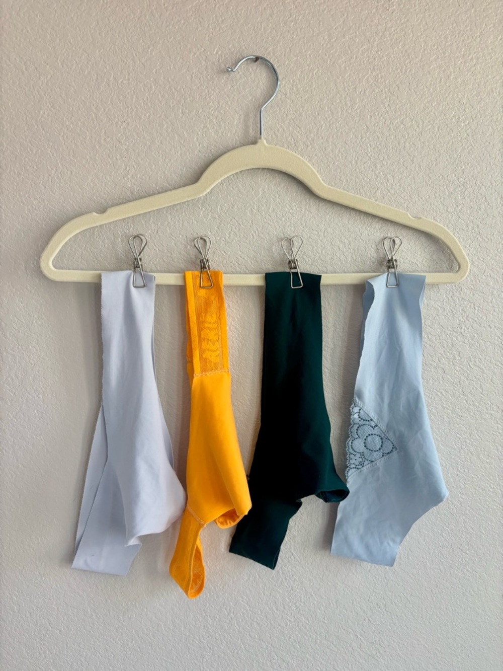 Aerie 4-Pack Seamless Thongs in Four Different Colors